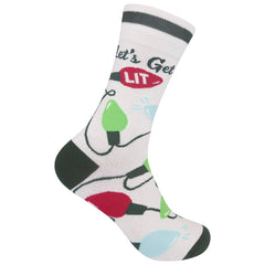Let's Get Lit (Christmas) Socks