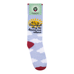 It's A Beautiful Day To Leave Me Alone Socks