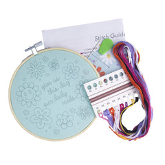 Give Us This Day Our Daily Meds Embroidery Kit