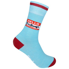 Hello I'm Enough Socks | Nice Enough Merch Co