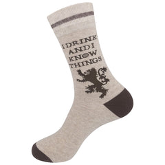 I Drink & I Know Things Socks