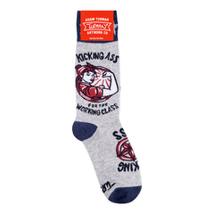 Adam Turman "Kicking Ass for the Working Class" Socks