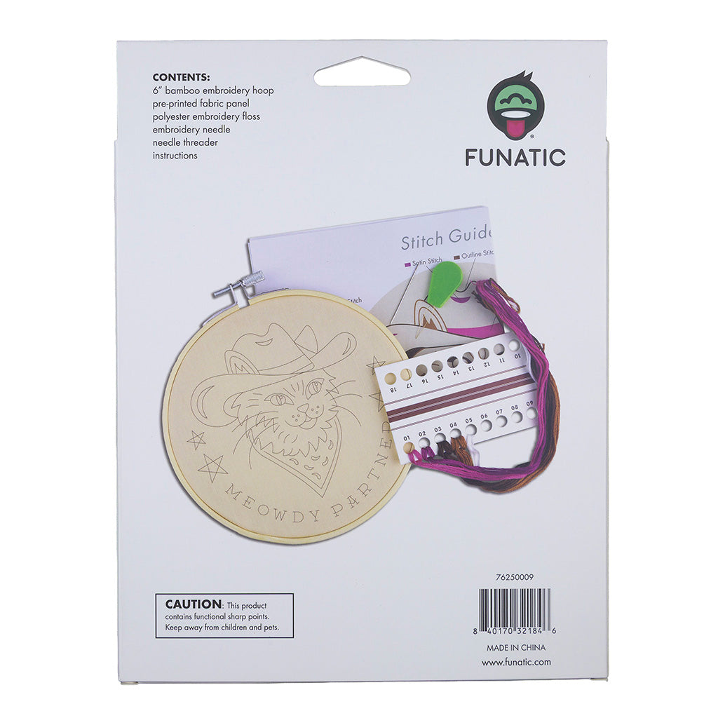 Meowdy Partner Cat Embroidery Kit