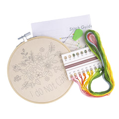 I Do Not Care Embroidery Kit