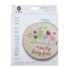 Mostly Drug Free Embroidery Kit