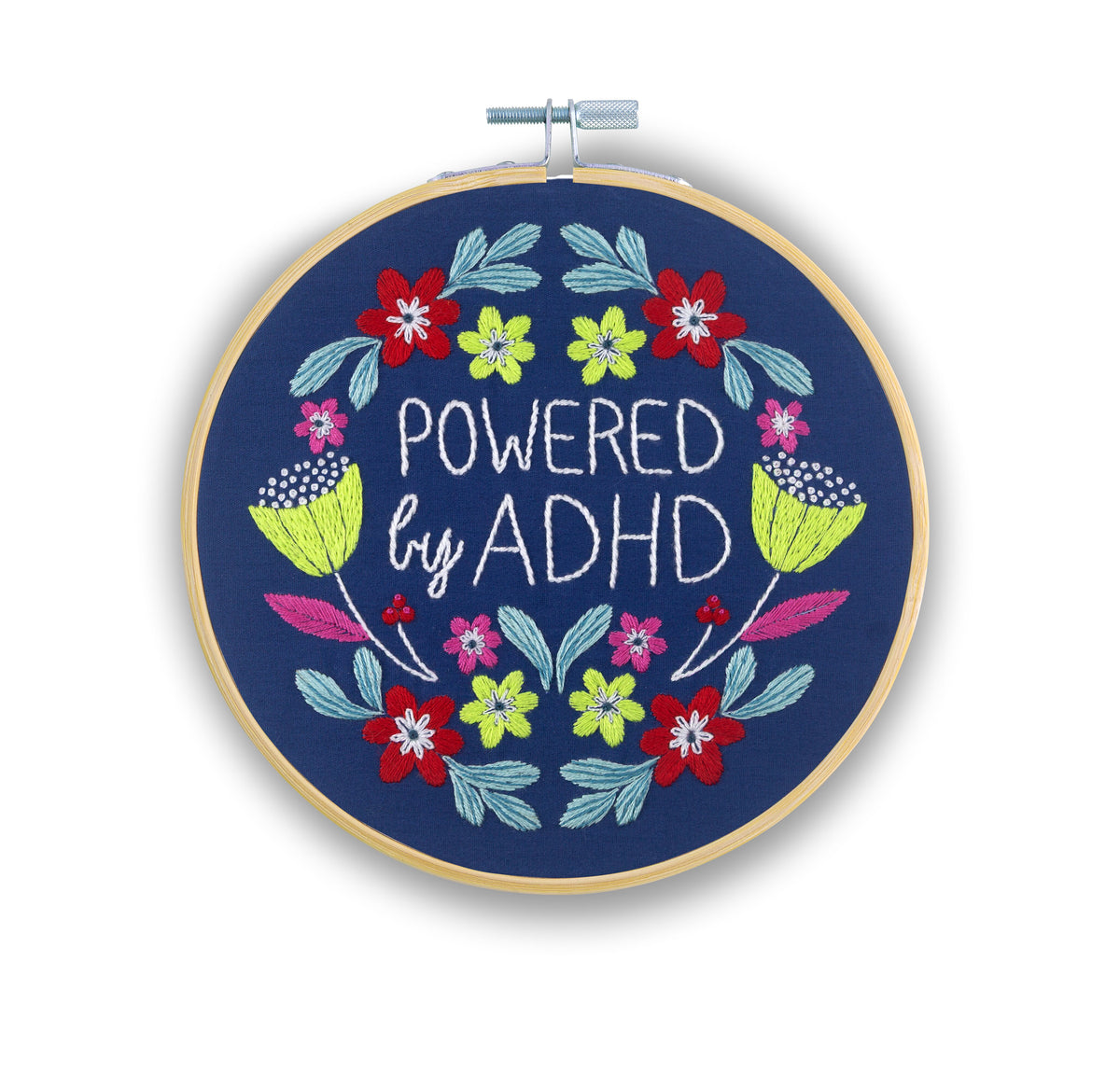 Powered by ADHD Embroidery Kit