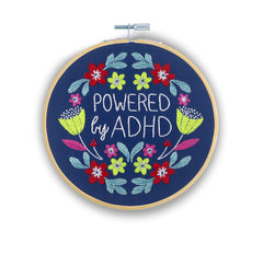 Powered by ADHD Embroidery Kit