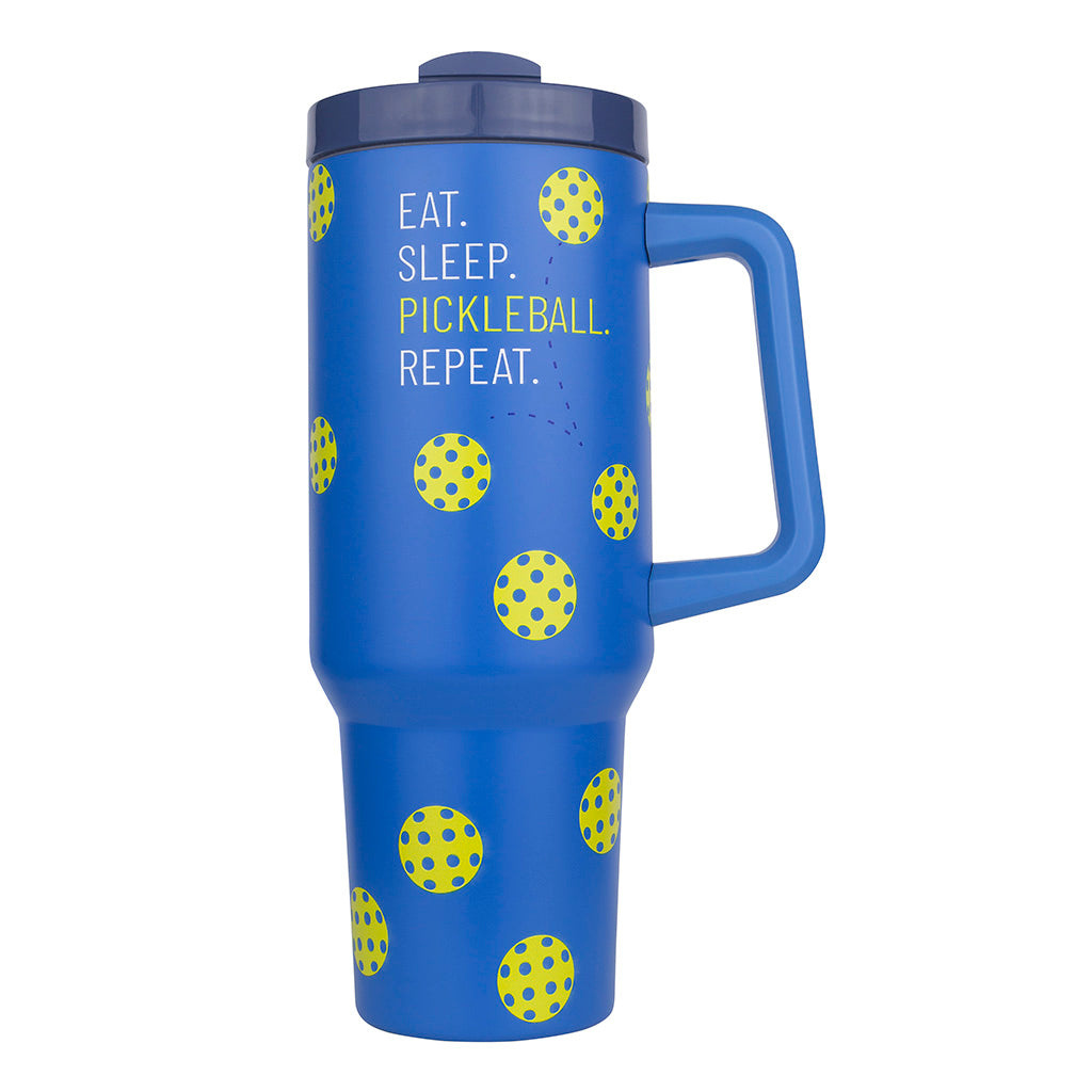 Eat. Sleep. Pickleball. Repeat. 40oz Handle Mug