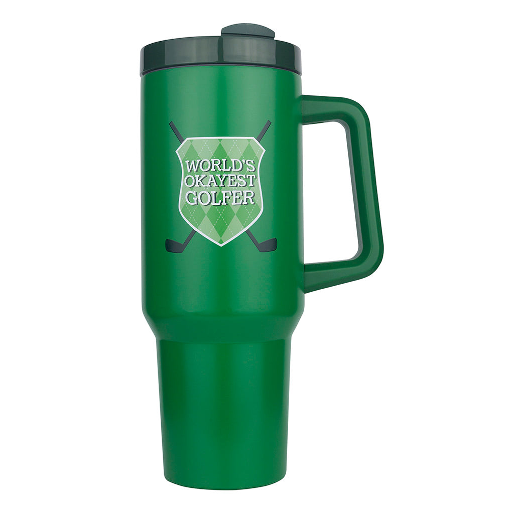 World's Okayest Golfer 40oz Handle Mug