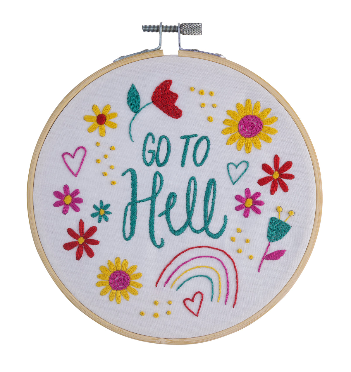 Go To Hell Embroidery Kit