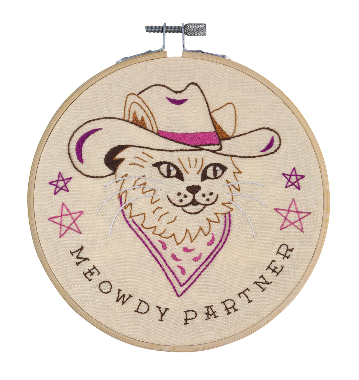 Meowdy Partner Cat Embroidery Kit