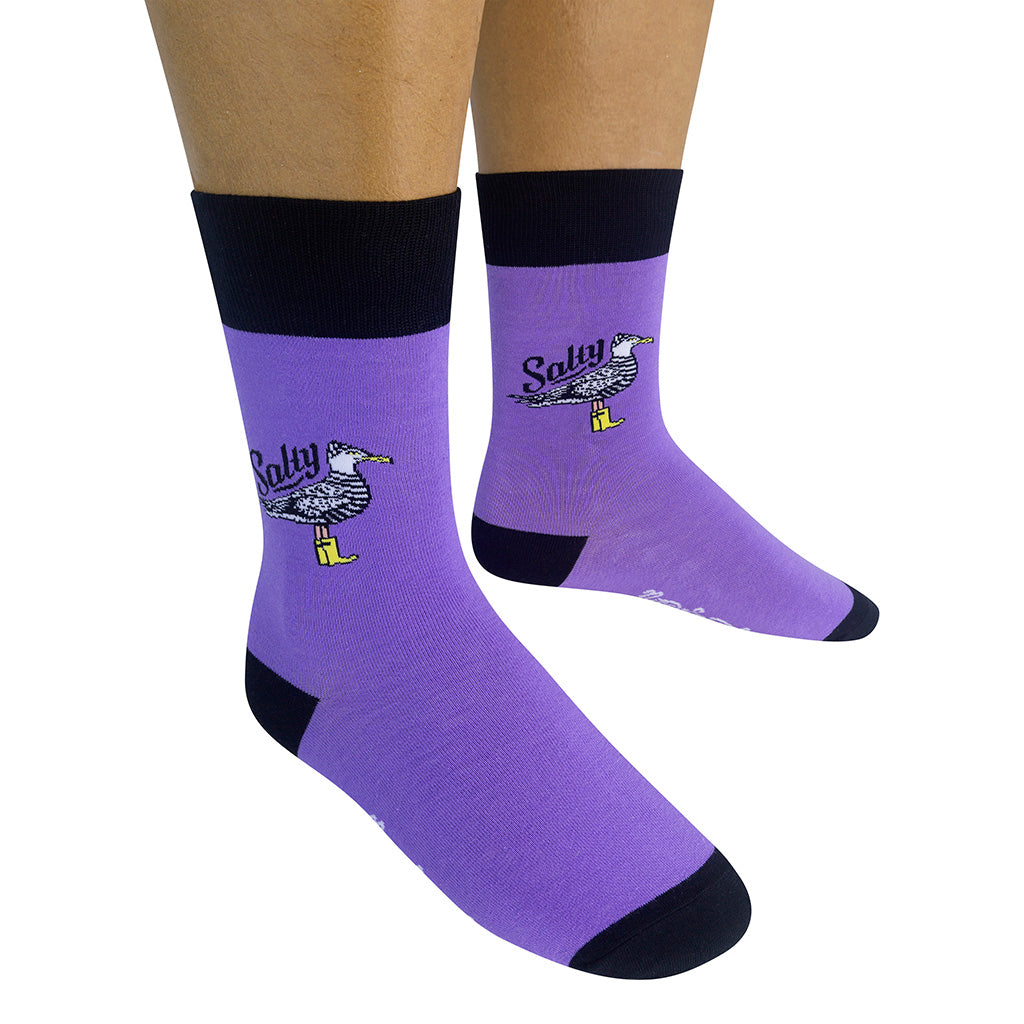 Salty - Seagull Socks | Nice Enough Merch Co
