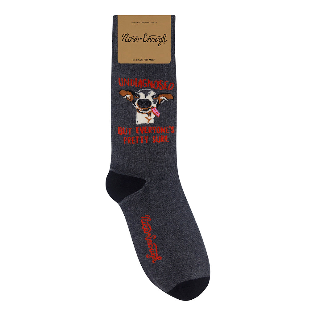 Undiagnosed (but everyone's pretty sure) Socks | Nice Enough Merch Co