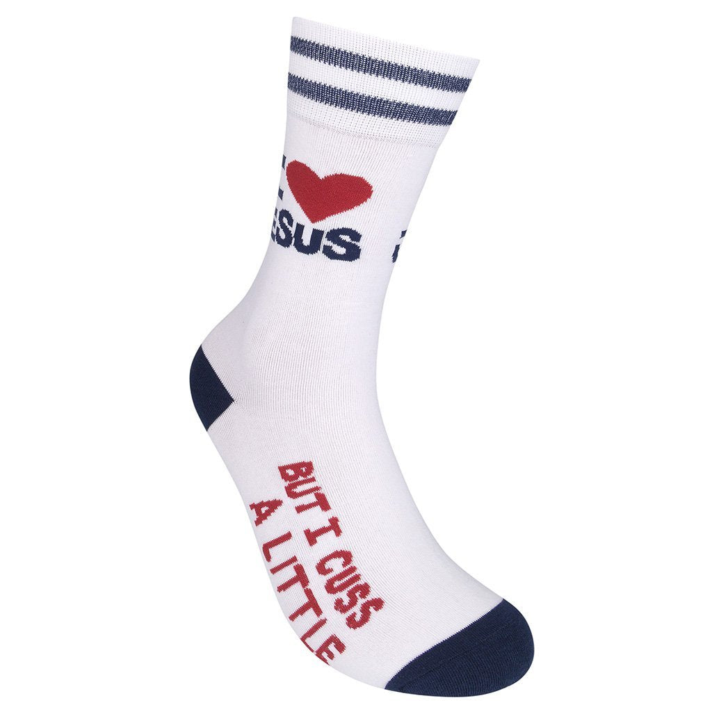 I Love Jesus (But I Cuss a Little) Socks