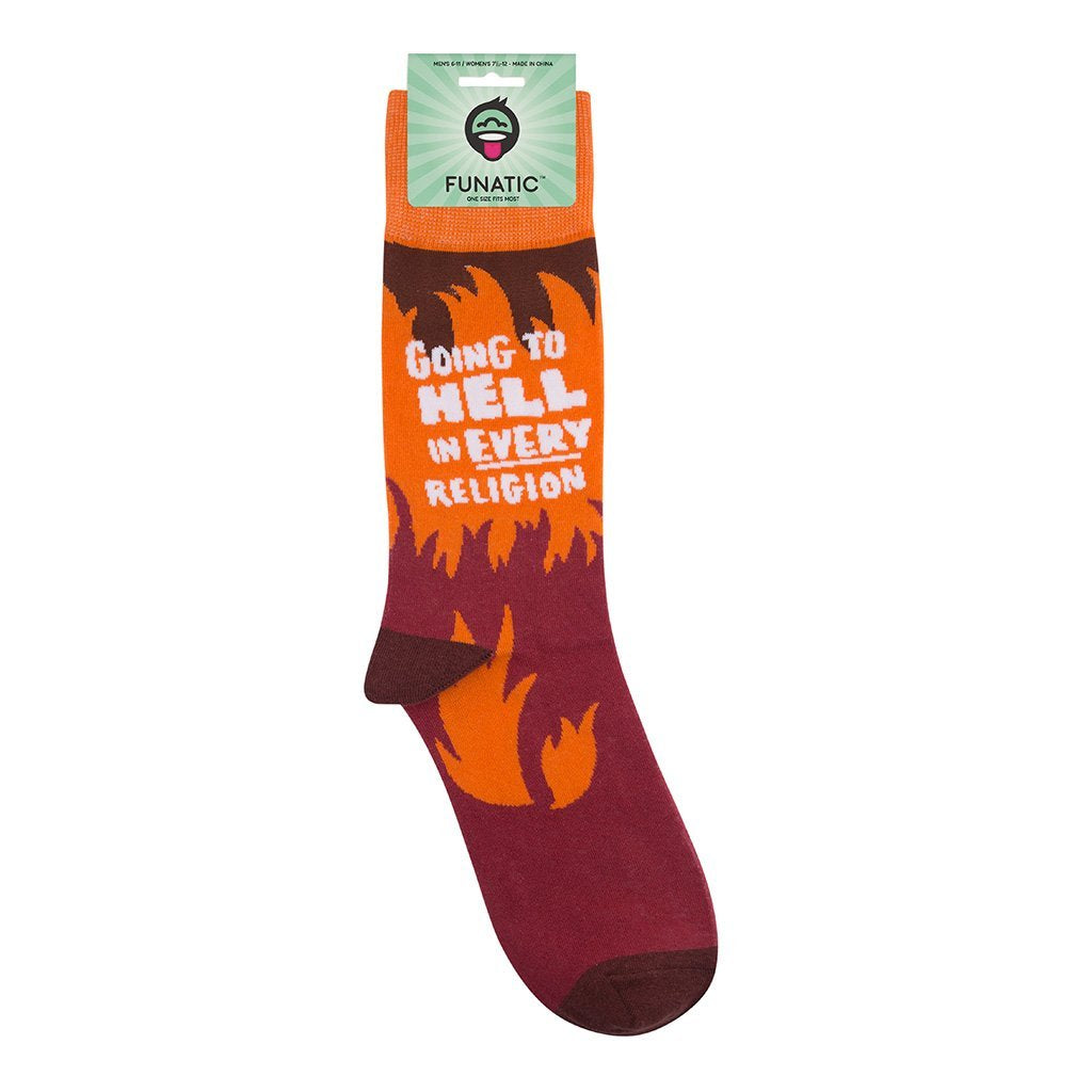 Going to Hell in Every Religion Socks