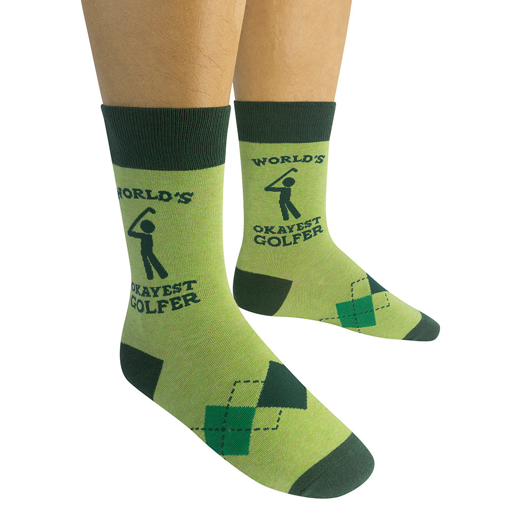 World's Okayest Golfer Socks