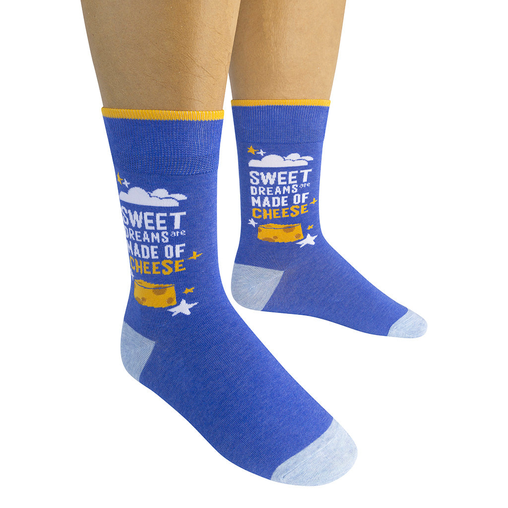 Sweet Dreams Are Made Of Cheese Socks