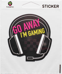 Go Away I'm Gaming Sticker