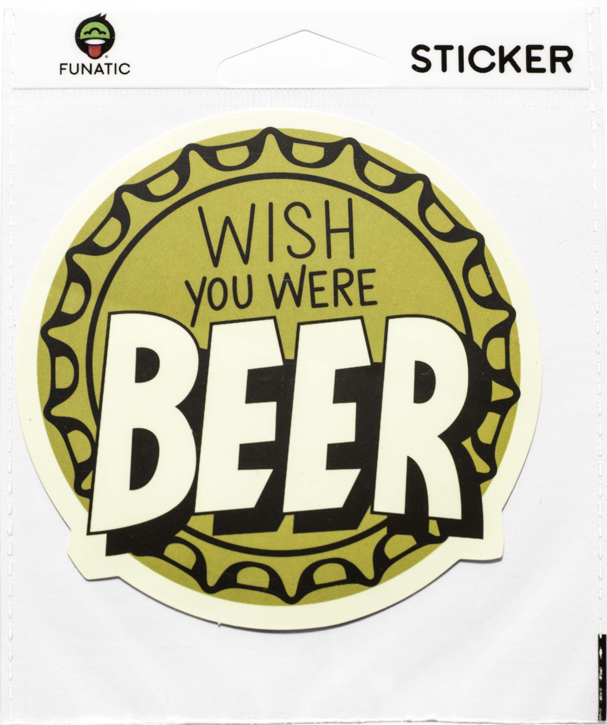 Wish You Were Beer Sticker