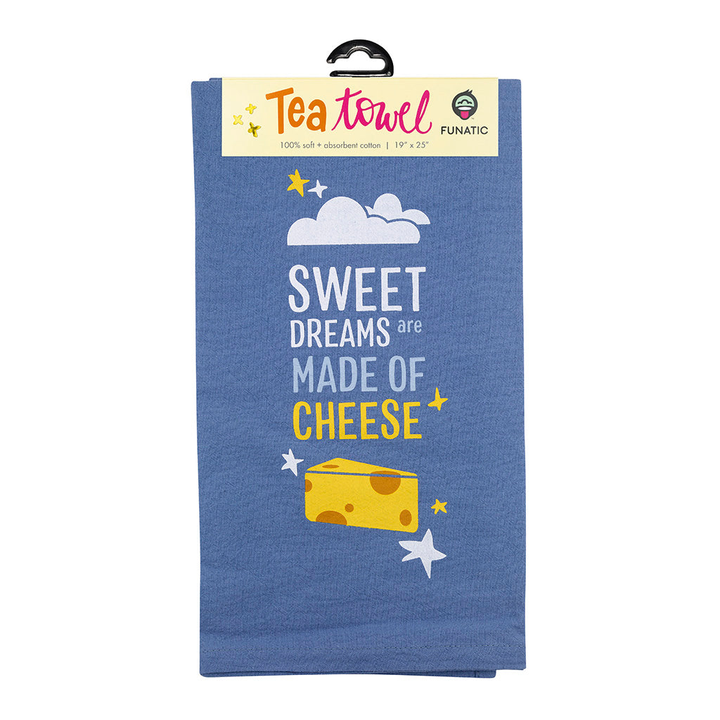 Sweet Dreams Are Made Of Cheese Tea Towel