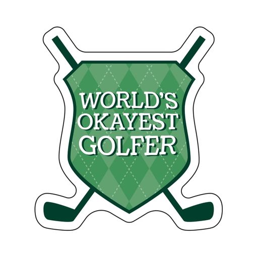 World's Okayest Golfer Sticker