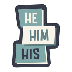 He/Him/His Sticker